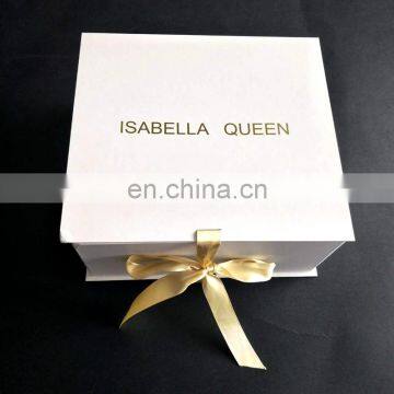 Zeal-x packing ribbon closure gold logo cosmetic packaigng boxes