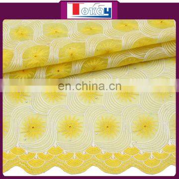 new and high fashion embroidered shinning organza fabric for party and wedding