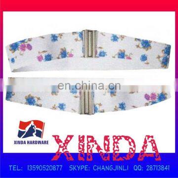 Floral Painted Elastic Belt, Retro and Elegant Style, Good Accessory for Dress