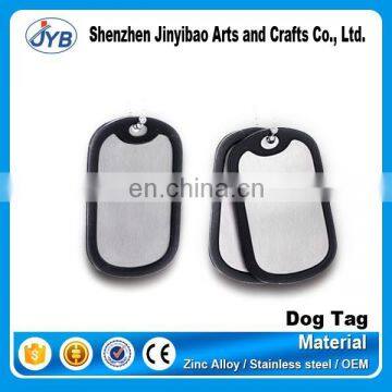 blank plastic frame aluminum dog tag