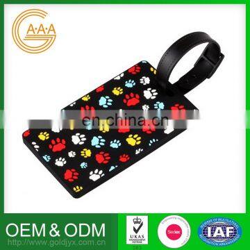 Oem Silicone Luggage Tags High Quality Cute Design Silicone Luggage Labels