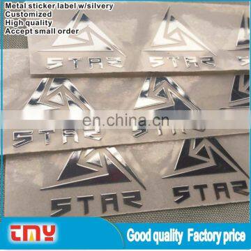 Custom Metal Brand Logo Sticker Label, Engraved Gold Adhesive Metal Label Sticker For Furniture photo-2