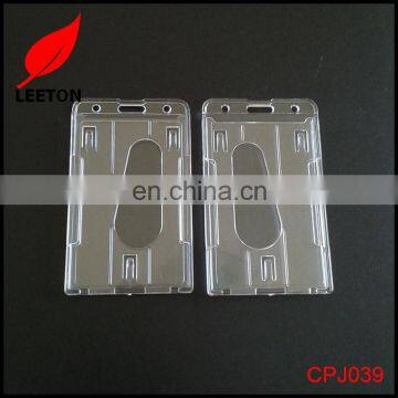 Factory supply double sides rigid ID card holder