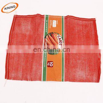 PE Potatoes Woven Leno Mesh Net Bag 25-50 kg For Packing Onions and Oranges
