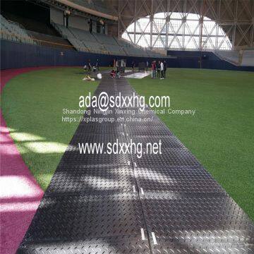 Plastic Road Plates Composite Mat System Event Plastic Floor Mat/ HDPE Heavy Duty Ground Protection Mat/ Anti-slip Temporary Road Mats photo-4