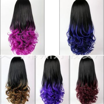 Hotsale cosplay wig anime multi colors in stock