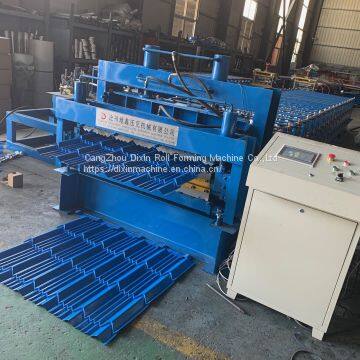 Glazed Trapezoidal Sheet Roof Tile Wall Panel Roll Forming Machine Good Sale photo-2