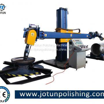 China automatic mirror surface grinding machine for ss tank and dish head