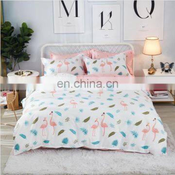 Bed Sheet Hotel Set Quilt Cover Aloe vera cotton Luxury fashion  4pcs Quantity