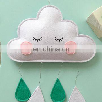 Colorful Felt Cloud Shape Felt Baby Mobile photo-4
