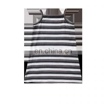 5299 Children clothing baby girl summer sleeveless stripe dress