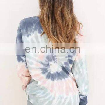 LAITE T2027 Autumn Women Tie Dyed Sweatshirts Ladies' Printed Tops Plus Size Women Clothing photo-6