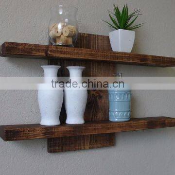 Custom Solid Wooden Mounted Wall Decorative Shelf