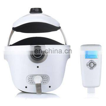 Homse Use Automatic Air Pressure Head Massage Helmet Dual Vibrating Electric Head Massager photo-2
