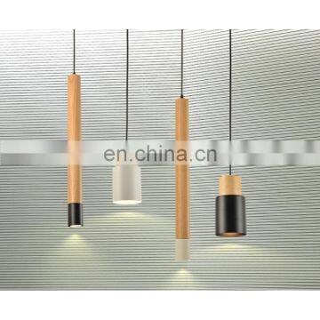 Простой современный дизайн канделябра LED подвесного светильника из дерева photo-2