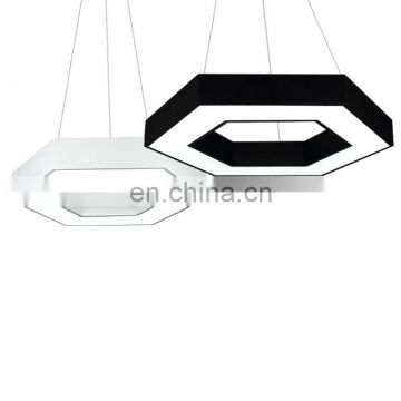 modern hanging light with hexagon shade office pendant light fixture for home decor