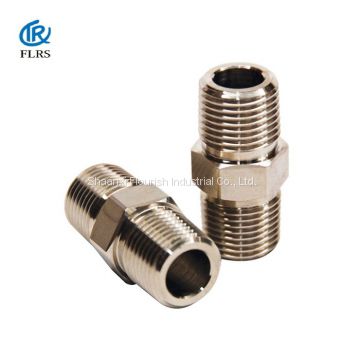 Stainless Steel 304/Alloy steel Gas Oil NPT /BSPT Threaded Hex Pipe Nipple