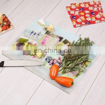 Low Price Cutting Board Glass Heat Resistance Glass Cutting Board Used to Cut Fruits and Vegetables
