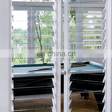 Hot selling  aluminium window screen glass sliding louver