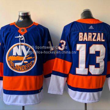 New York Islanders #13 Barzal Blue Jersey