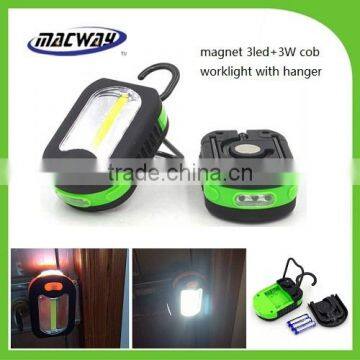 Factory COB magnetic work light led camping light with stand