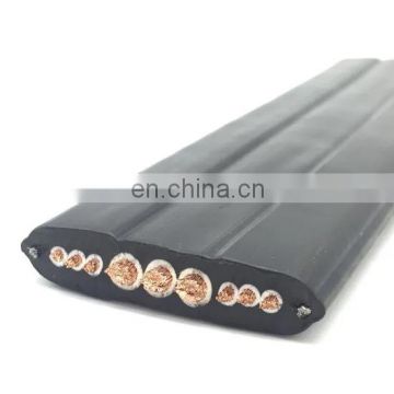 CE Standard 300/500V TVVB Flat Flexible Elevator traveling cable H05VVH6-F/H07VVH6-F 24*0.75mm2