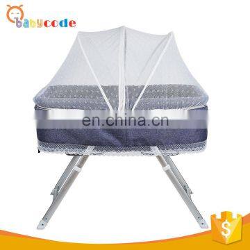 OEM factory aluminum frame swinging bunk bay bed with Mosquito Net