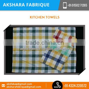 Best Quality Cotton Kitchen Towel Having Excellent Strength and Smooth Texture