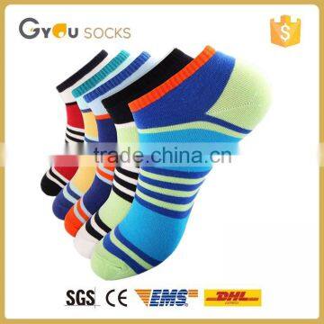 Street fashion hot sale man's striped ankle socks