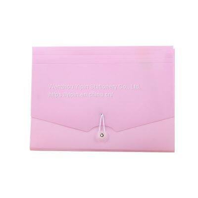 Pastel Color PP Expanding File Folder for Office