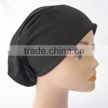 U063 PLAIN COTTON MUSLIM INNER CAP,UNDERSCARF