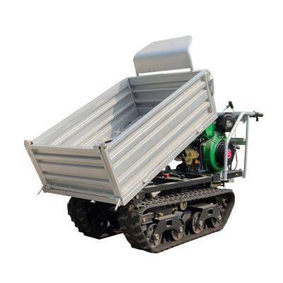 Mini crawler type garden truck dumper