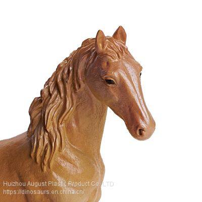 High Quality Vinly-PVC Simulation Animal Figure Toys Eco-friendly Akhal-teke Horses Educational Toys photo-4