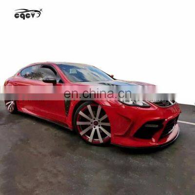 MS Look Wide Front Bumper Rear Bumper Hood for Porsche Panamera 970.1 2011-2013 With Exhaust Fender Flare photo-4