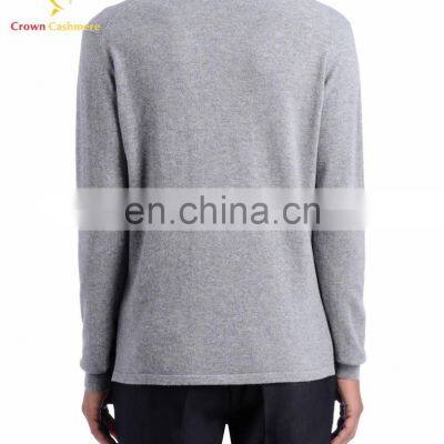 Men's Color Block Knitted Cashmere Pullover Sweater photo-2