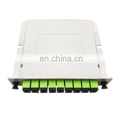 1*8 SC APC FTTH Fiber PLC Splitter Junction box Insert card Type 1x8 lgx plc box splitter fiber optic splitter