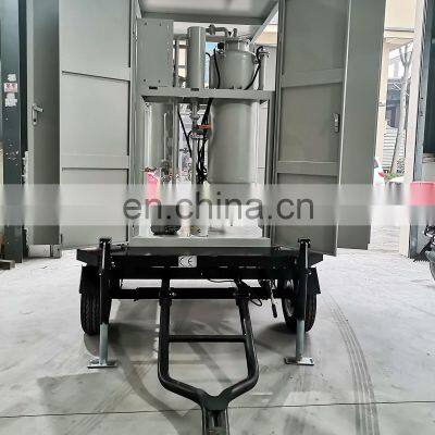 Mobile Outdoor Vacuum Turbine Oil Lub Oil Degassing Dehydration Instrument/ Waste Oil Cleaning Machine