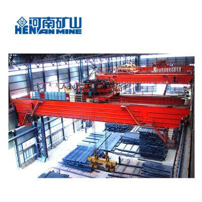 QL 5+5t 10+10t Double Beam Magnetic Overhead Crane With Lifting Beam for Steel Plate photo-4