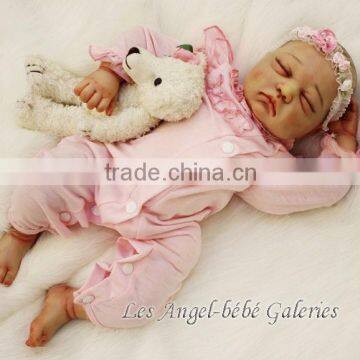 silicone vinyl reborn doll kit/silicone baby doll manufacturer china/baby doll lifelike weighted newborn