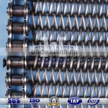 304 Stainless Steel Chain Driven Flat Food Conveyor Belt