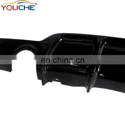 ABS Material Diffuser Dual Tips Rear Bumper Diffuser for BMW 4 Series F32 F33 F36 M Sport 2014-2019