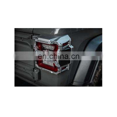 Silver Taillight Cover for Jeep Wrangler JL 4x4 Accessories for Jeep Wrangler Tail Lamp Cover