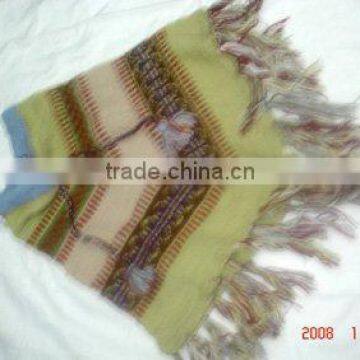 Hand knitted woolen Poncho