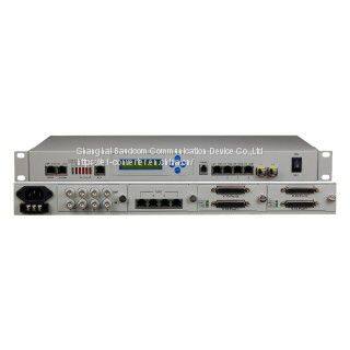 Multiservice E1/Ethernet/V.35/POTS Optical Fiber Multiplexer