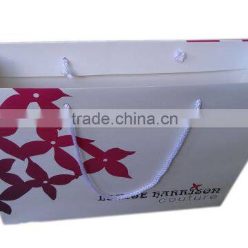 Paper bag printed with handles shopping gift paper Bag