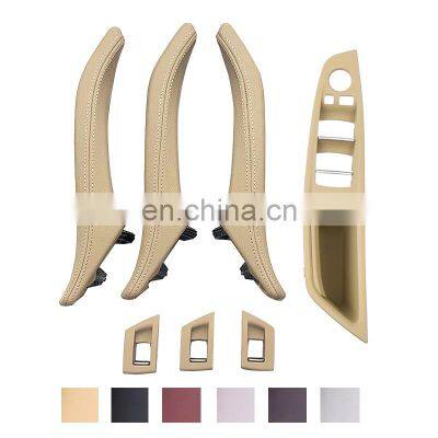 RHD Right Hand Driver Interior Door Armrest Leather Pull Handle Assembly 7Pcs Set for BMW 5 F10 520 523 528 530 535