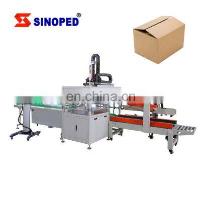 Full Automated Packaging Line Beverage Can Case Packer Robot Pick Up And Place Bottle Packing Machine