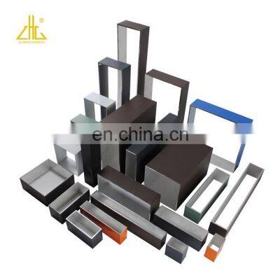 6061 6063 Extruded Rectangular Aluminium Tubes From China ZHONGLIAN Factory