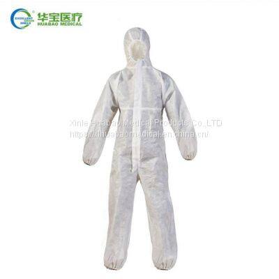 FC5-2001 Hooded Protective Coverall    Type 5 Coveralls     Breathable Hooded Protective Coverall
