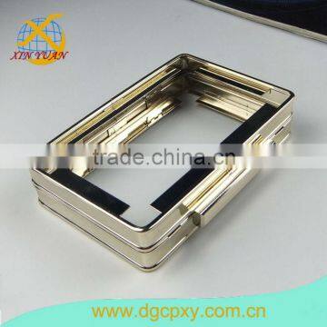 6.3 Inch High Quality Light Gold Color Kiss Lock Metal Bags Frame,Wholesales Coin Purse Frame In China